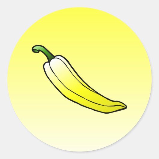 Bell Poivre - Poivre doux Sticker rond classique (Devant)