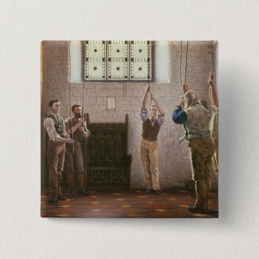 Bell Ringers Vierkante Button 5,1 Cm (Voorkant)