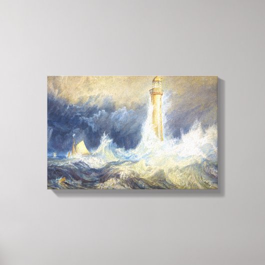 Bell Rock Lighthouse Joseph Mallord William Turner Canvas Afdruk (Voorkant)