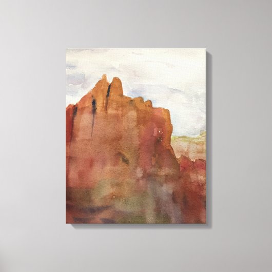 Bell Rock, Sedona, AZ - Impression d'aquarelle sur (Recto)