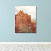 Bell Rock, Sedona, AZ - Impression d'aquarelle sur (Insitu (Plancher de Bois))