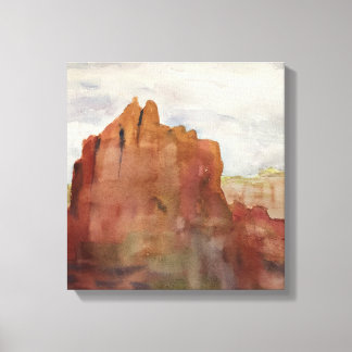 Bell Rock, Sedona, AZ - Impression d'aquarelle sur