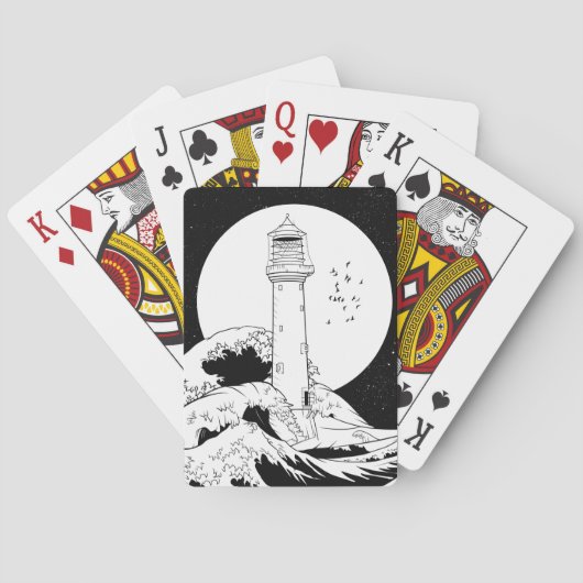 Bell Rock vuurtoren Schotland Pokerkaarten (Achterkant)
