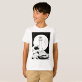 Bell Rock vuurtoren volle maan T-shirt (Voorkant volledig)