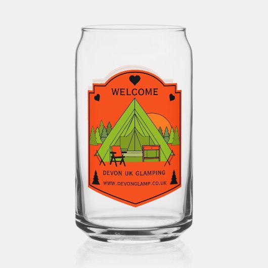 Bell Tent Glamping Business Blikvorm Glas (Voorkant)