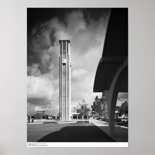 Bell Tower met de Arches bij het Library Building Poster (Voorkant)