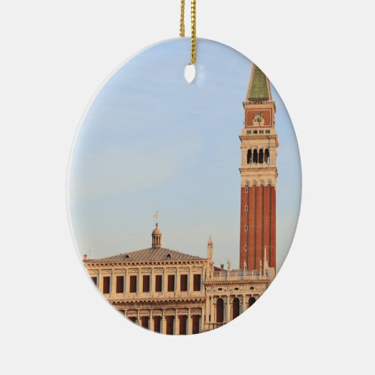 Bell Tower, Piazza San Marco, Venetië Keramisch Ornament (Rechts)