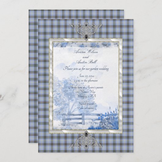 Bell van Borders Tartan Kaart (Voorkant / Achterkant)