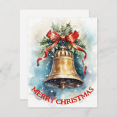 Bell vintage - Carte de Noël (Devant / Derrière)
