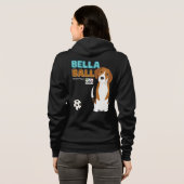Bella Ball Dames Zip Hoodie (Achterkant volledig)