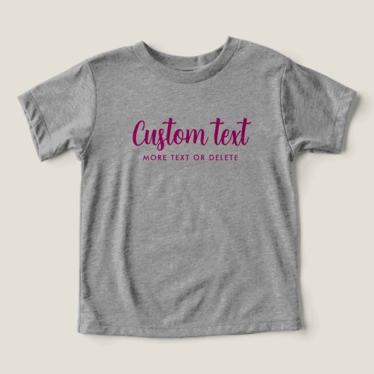 Bella Bébé Toile Tri-mélange Gris et Rose Modèle (Design Recto)