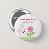 Bella Butterfly Button/Pins Ronde Button 5,7 Cm (Voorkant /achterkant)