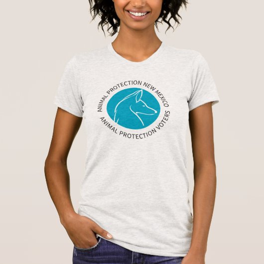 Bella Canvas APNM/APV Circle Logo T-shirt vrouwen (Voorkant)
