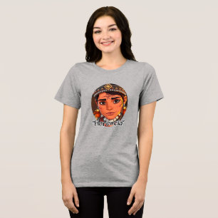 Bella+Canvas Dames Tri-blend T-shirt, Effen Zwart Shirt