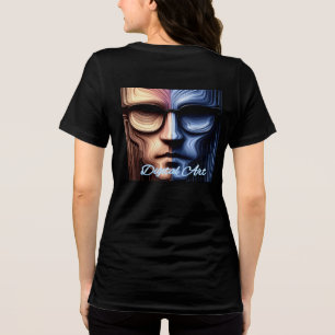 Bella+Canvas Dames Tri-blend T-shirt, Effen Zwart Shirt