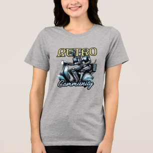 Bella+Canvas Dames Tri-blend T-shirt, Wit, Volwass Shirt