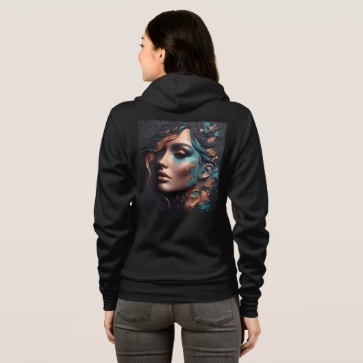 Bella+Canvas Full-Zip Sweatshirts met artwork 23 Hoodie (Achterkant volledig)