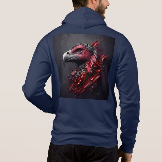 Bella+Canvas Homme Full-Zip - Abstrait 22 Sweat - (Dos)