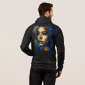 Bella+Canvas Homme Full-Zip - Abstrait 33 Sweat - (Dos entier)