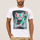 Bella Canvas Jersey Manches courtes T-shirt Kitten (Devant)