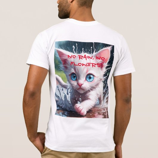 Bella Canvas Jersey Manches courtes T-shirt Kitten (Dos)