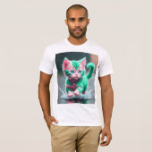 Bella Canvas Jersey Manches courtes T-shirt Kitten (Devant entier)