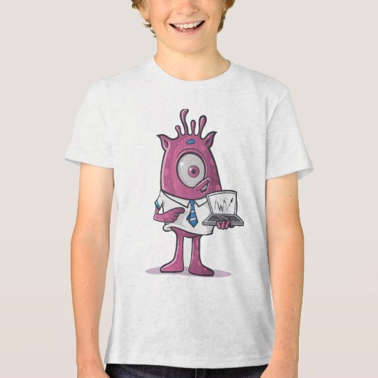 Bella+Canvas Jeugd Tri-blend T-shirt (Voorkant)