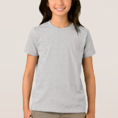 Bella+Canvas Jeugd Tri-blend T-shirt, Athletic Gre Tri-Blend Shirt (Voorkant)