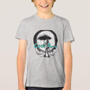 Bella+Canvas Jeugd Tri-blend T-Shirt, Effen Zwart Shirt