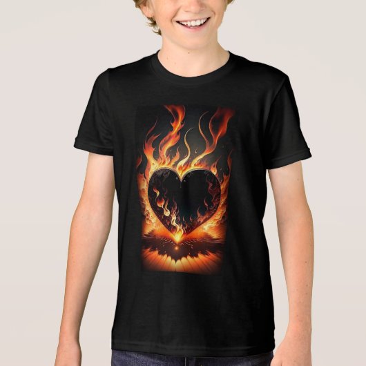 Bella+Canvas Jeugd Tri-Blend T-Shirt – Levendige L (Voorkant)