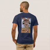 Bella Canvas mannen shirt Giraffe (Achterkant volledig)