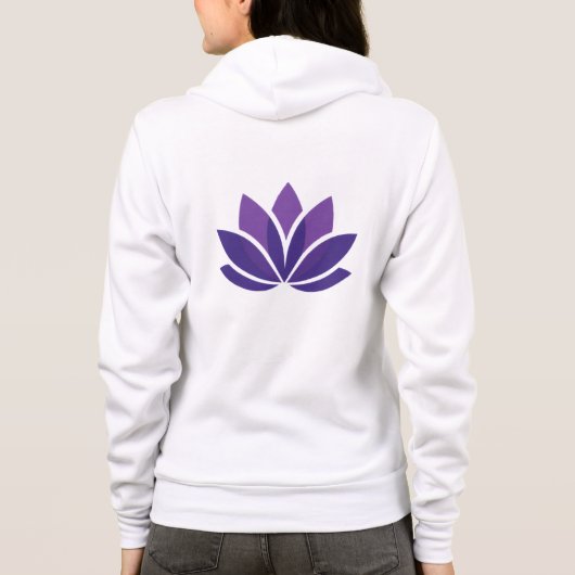 Bella+Canvas Sweat à capuche fermeture éclair (Dos)