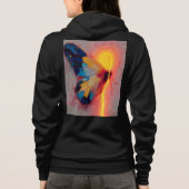 Bella+Canvas Sweat à capuche fermeture éclair (Dos)