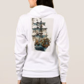 Bella+Canvas Sweat à capuche fermeture éclair (Dos)