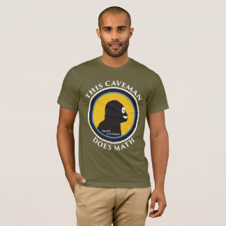 Bella Canvas T-Shirt: Wiskunde Smart Caveman T-shirt