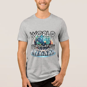 Bella+Canvas Tri-blend T-shirt, effen zwarte tri-b Shirt