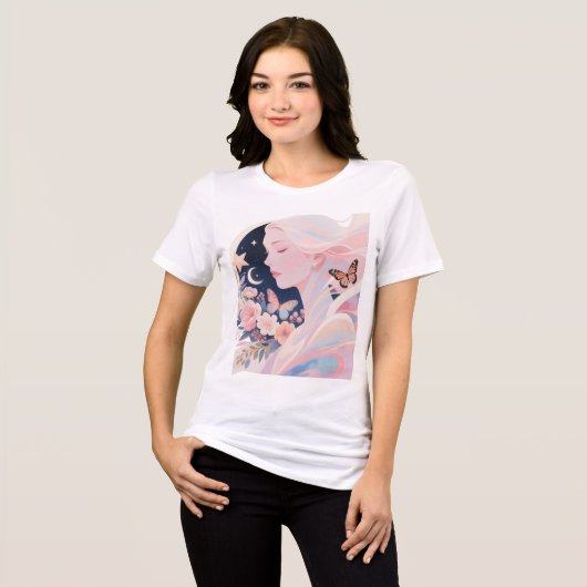 Bella+Canvas Tri-blend T-shirt voor dames (Voorkant volledig)