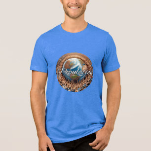 Bella+Canvas Tri-blend T-shirt, Wit, Volwassene S Shirt