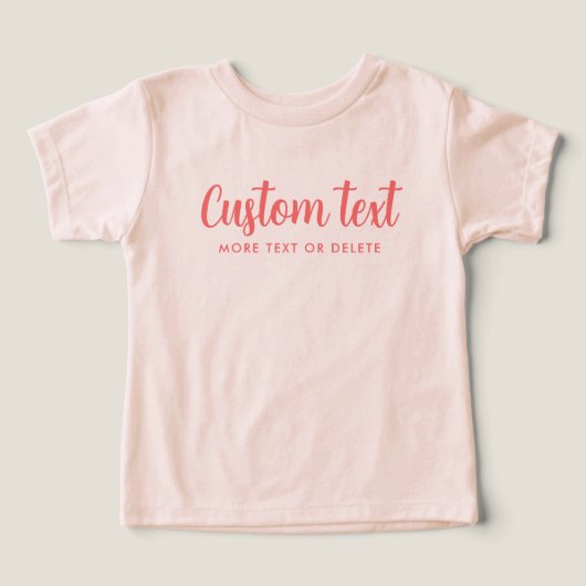 Bella Canvas Tri-blend Template Bébé Couleur Pêche (Design Recto)