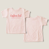 Bella Canvas Tri-blend Template Bébé Couleur Pêche (Design Recto & Verso)