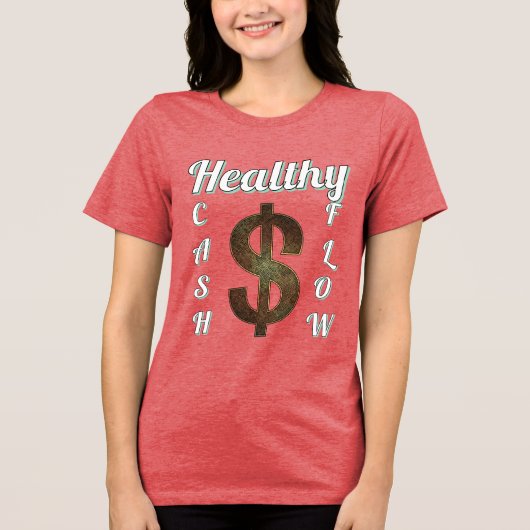 Bella+Canvas Women's Tri-blend T-Shirt, White, Adu Tri-Blend Shirt (Voorkant)