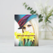 BELLA - Carte postale Fleurs (Debout devant)