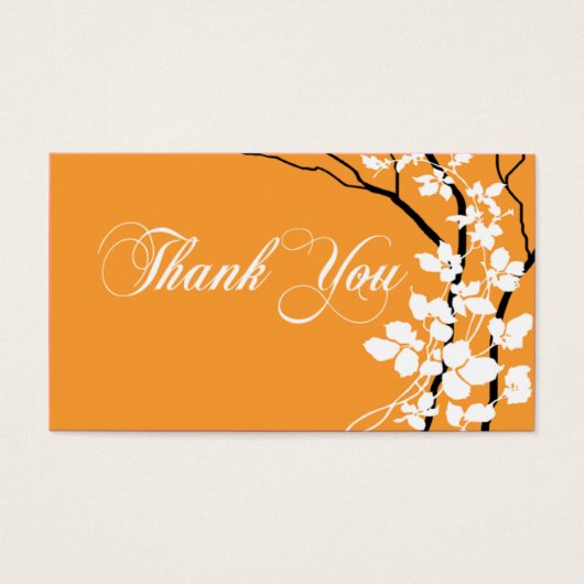 Bella Dank u Gift Label Speciale Bedankt Visitekaartjes (Voorkant)