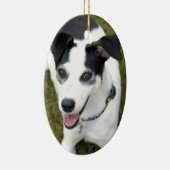 Bella de Reddingshond Keramisch Ornament (Rechts)