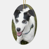 Bella de Reddingshond Keramisch Ornament (Links)