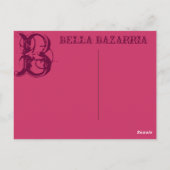 BELLA -Flowers-Briefkaart Briefkaart (Achterkant)