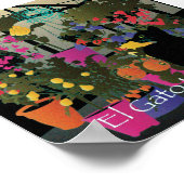 Bella: Het prachtige kat van 6 x 6 Poster (Hoek)