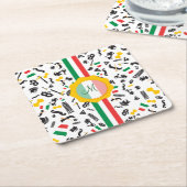 Bella Italia Vierkante Kartonnen Onderzetter (Schuin)