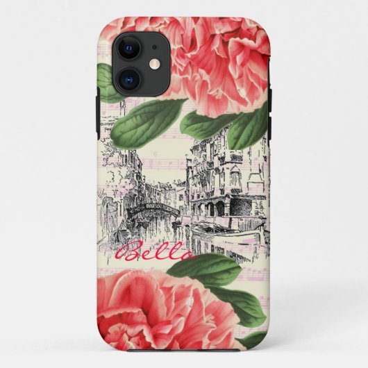 Bella Italy peony iPhone 5 Hoesje / Hoesje (Achterkant)