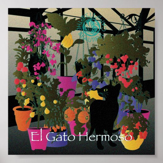 Bella : Le magnifique chat 06 6"x6" Poster (Devant)